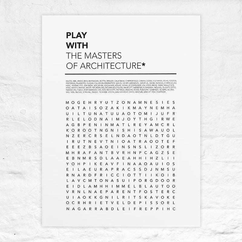Play With The Masters of Architecture Poster