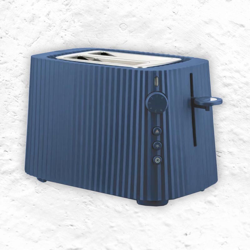Plissé Toaster - Blue - des. Michele de Lucchi for Alessi