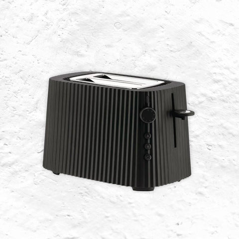 Plissé toaster - black - des. Michele De Lucchi for Alessi