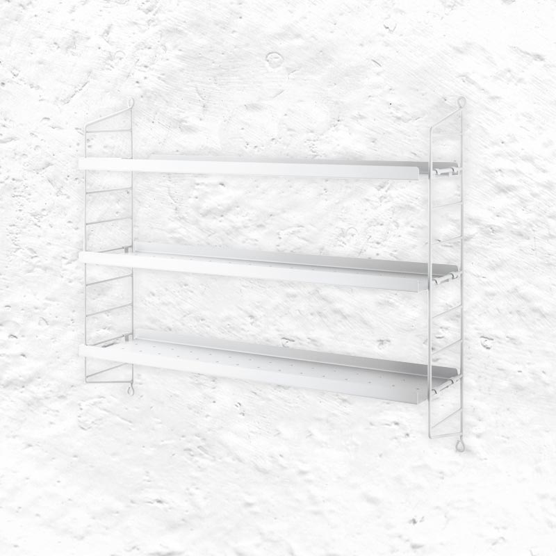 String® Pocket Shelving System - Metal White