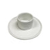 Porcelain floral egg cup and saucer by Rader