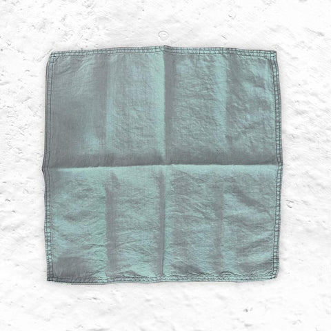 Primo 100% Linen Napkin - Vert de Gris - by Charvet Editions