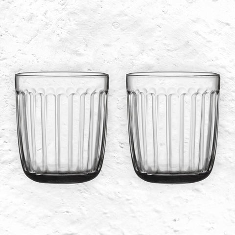 Set of 2 Raami Tumblers - 26cl, clear - des. Jasper Morrison for Iittala