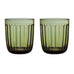 Set of 2 Raami tumblers - 26cl,  moss green - des. Jasper Morrison for Iitala