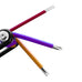 Rainbow multi-tool with light, by Kikkerland
