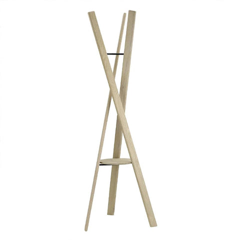 RAKKU Coat Stand - Oak - des. Kazushige Miyake for Blomus