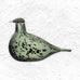 Reed Warbler - pine green - des. Oiva Toikka, made by Iittala