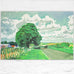 Road and Tree Near Wetwang ( from Midsummer: East Yorkshire) Poster by David Hockney