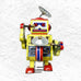 Robot mini with drum 10cm - Gold