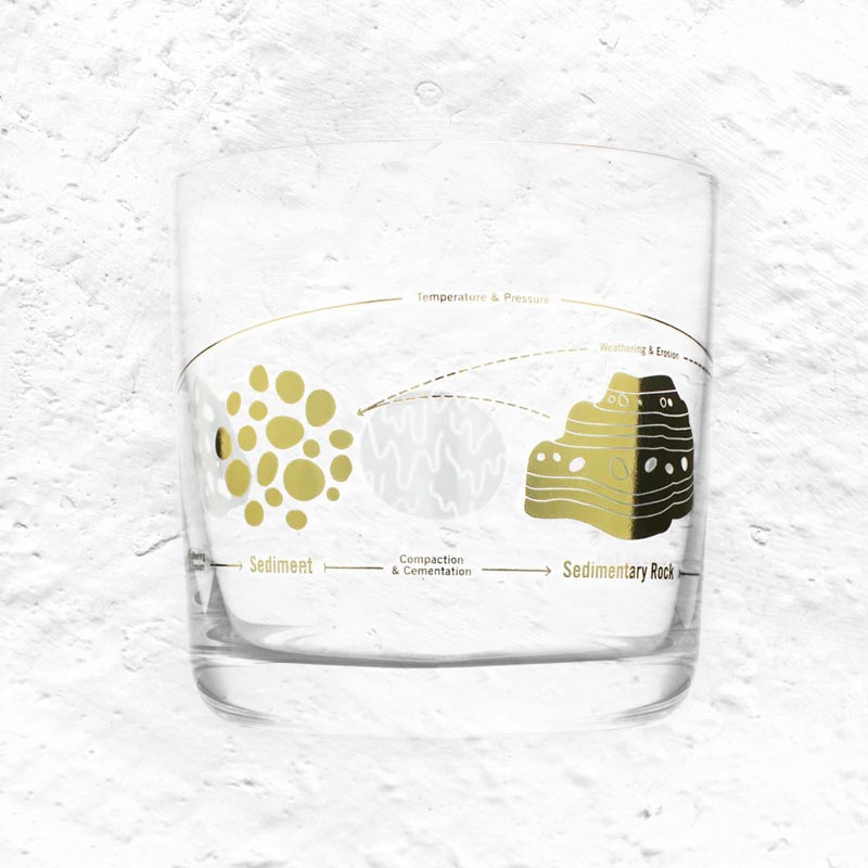 Rock Cycle Whiskey Glass by Cognitive Surplus