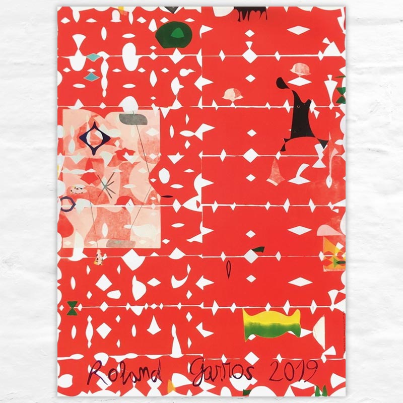 Official 2019 Roland-Garros poster by José Maria Sicilia