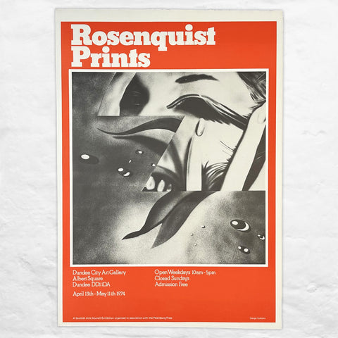 Rosenquist Prints, Dundee City Art Gallery, 1974 poster by James Rosenquist