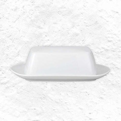 TAC Butter Dish - White Porcelain - des. Walter Gropius, produced by Rosenthal