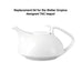 TAC - Small Replacement Lid - White Porcelain - des. Walter Gropius, produced by Rosenthal