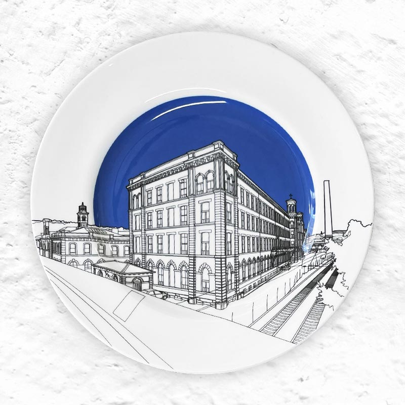 Salts Mill Plate -  Blue - by People Will Always Need Plates