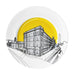 Salts Mill Plate - Yellow - by People Will Always Need Plates