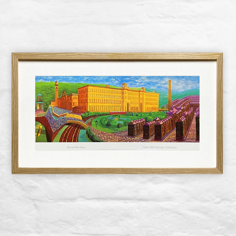 Salts Mill Framed Poster by David Hockney