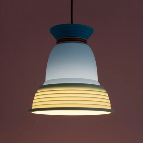 CL3 Pendant Lamp des. George Sowden, 2020 - blue, red & mint green