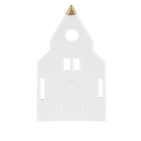 Little church porcelain tea light holder by Räder