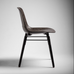 Hembury Chair - Herdwick / Black Ash - by Solidwool
