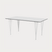 Span Leg Rectangular B638 Dining Table by Fritz Hansen