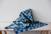 Checkerboard blanket / throw - Marine - by Hannah Robson