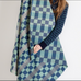 Checkerboard blanket / throw - Marine - by Hannah Robson