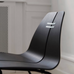 PK23 Lounge Chair - Black coloured veneer, black powder coated steel base - des. Poul Kjærholm, 1954
