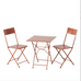 Lukas Red Powder Coated Cafe Table & Chairs Set by Boltze