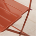 Lukas Red Powder Coated Cafe Table & Chairs Set by Boltze