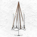 Season Candleholder Extension - mirror polished steel and brown leather - des. Maria Berntsen for Georg Jensen