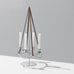 Season Candleholder Extension - mirror polished steel and brown leather - des. Maria Berntsen for Georg Jensen