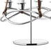 Season Candleholder Extension - mirror polished steel and brown leather - des. Maria Berntsen for Georg Jensen