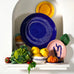 Feast plate - dark blue white stripes, 26.5cm - des. Ottolenghi