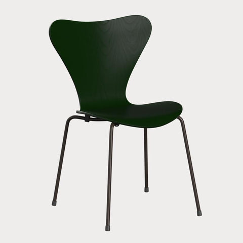 Series 7 chair des. Arne Jacobsen, 1955 - Evergreen Ash / Brown Bronze - made by Fritz Hansen