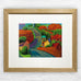 The Road To York Through Sledmere (Mini Framed) by David Hockney