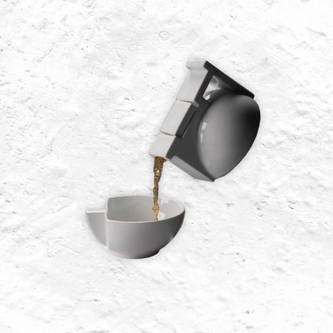 Bau Solo Tea Set - White - des. Edyta Cieloch, Polskie Fabryki Porcelany – Ćmielów Design Studio