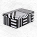 Rectangular Tin - Black / White pattern - des. George Sowden for SOWDEN