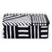 Rectangular Tin - Black / White pattern - des. George Sowden for SOWDEN