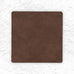 Square coaster by LindDNA- Dark Brown Recycled Leather