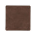 Square coaster by LindDNA- Dark Brown Recycled Leather