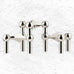 Set of 3 Stacking Candleholders des. Hans Nagel  & Werner Stoff, 1960s - chrome
