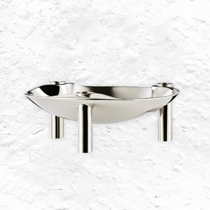 Stacking Candle Bowl des. Hans Nagel  & Werner Stoff, 1960s  - chrome