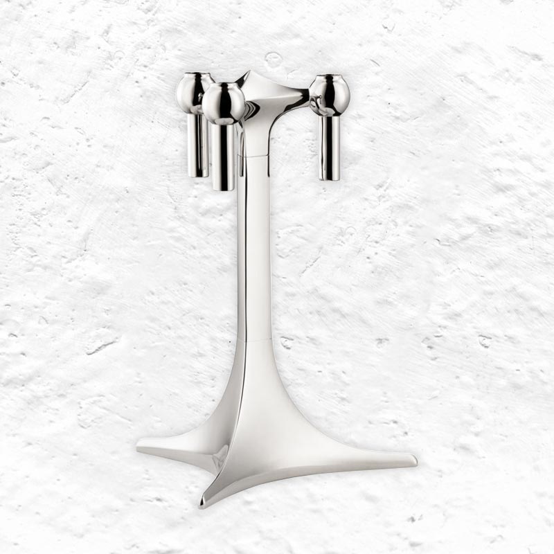 Stacking Candle Stand - des. Hans Nagel  & Werner Stoff, 1960s - Chrome