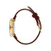 Station Watch, des. Arne Jacobsen - 34mm diameter, burgundy dial / burgundy strap