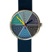 Forum Watch - Hommage à Frank Stella - 39mm - Blue - Petrol Leather Strap - by Walter Gropius