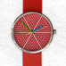 Forum Watch - Hommage à Frank Stella - 39mm - Red Leather Strap - by Walter Gropius
