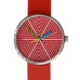Forum Watch - Hommage à Frank Stella - 39mm - Red Leather Strap - by Walter Gropius