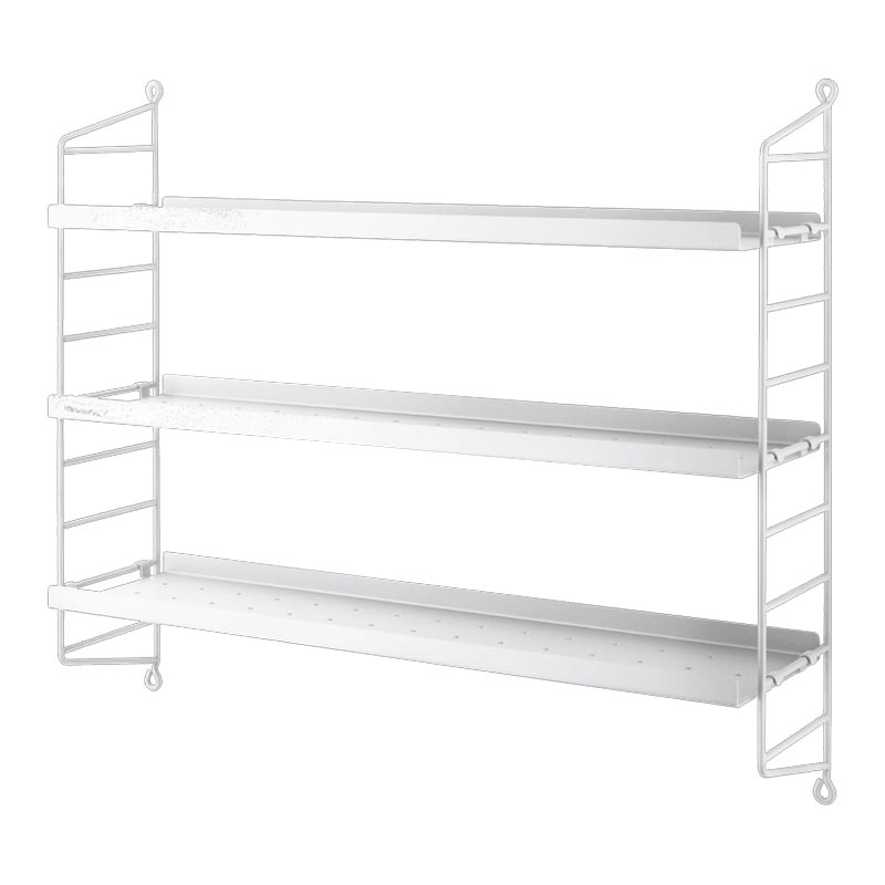 String® Pocket Shelving System - Metal White