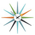 Sunburst wall clock (multicoloured) des. George Nelson, 1948 - 1960 (made by Vitra)